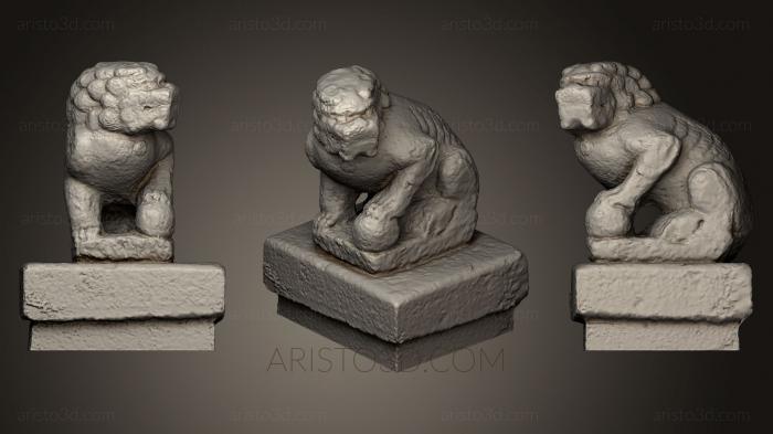 Figurines lions tigers sphinxes (STKL_0227) 3D model for CNC machine